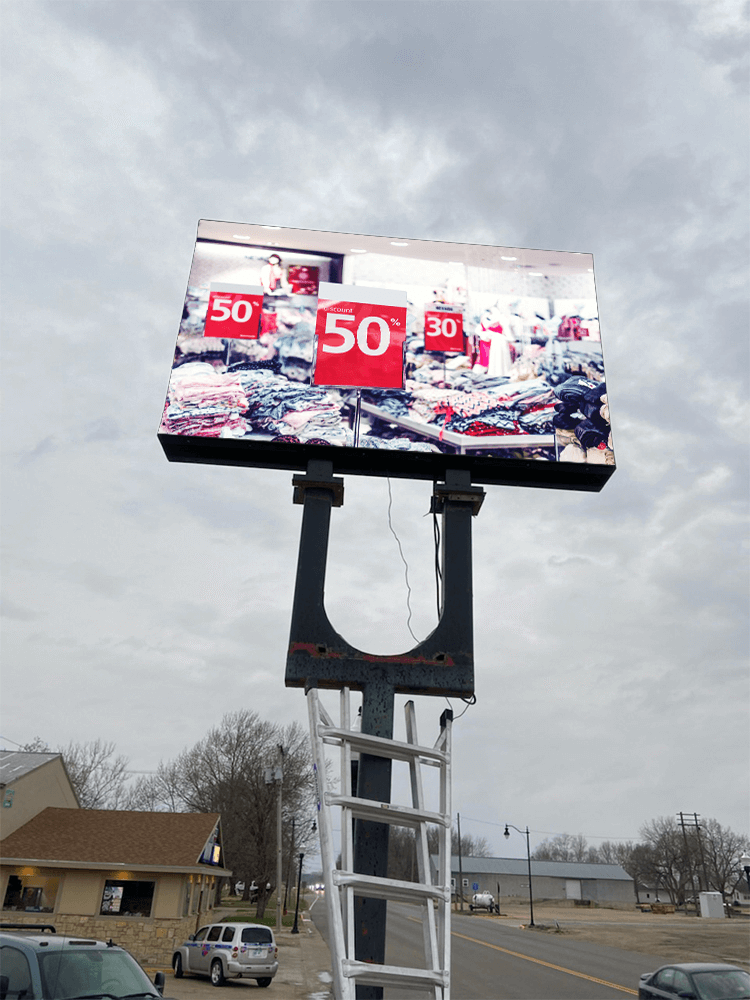 double sided p6.67 outdoor digital billboard
