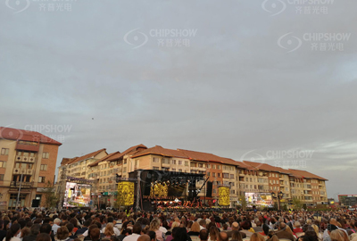 Румыния c-lite p4.81 светодиодный экран для концерта 108 кв